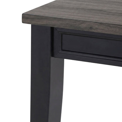 Mango and Rubberwood Rectangle Dining Table with Sturdy Frame, Brown