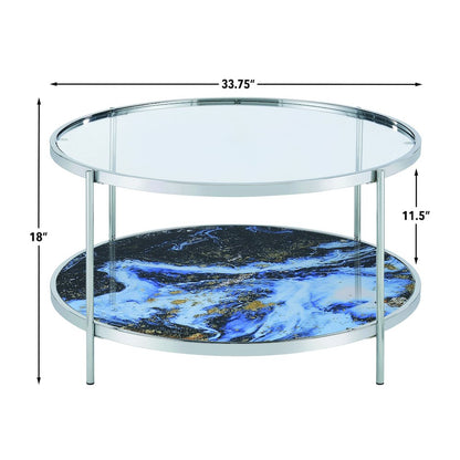Averie Reversible Round Cocktail Table