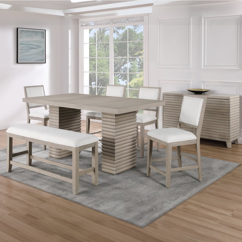 Lily 6-Piece Counter Dining Set