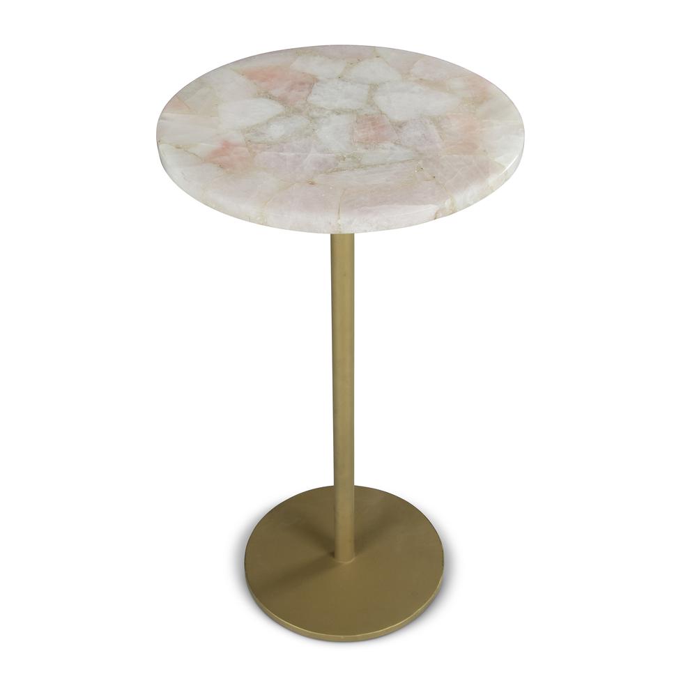 Rosie Agate Top Round Chairside Table