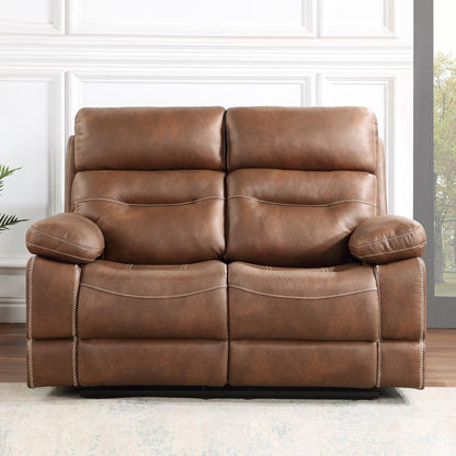 Rudger Manual Motion Loveseat Brown