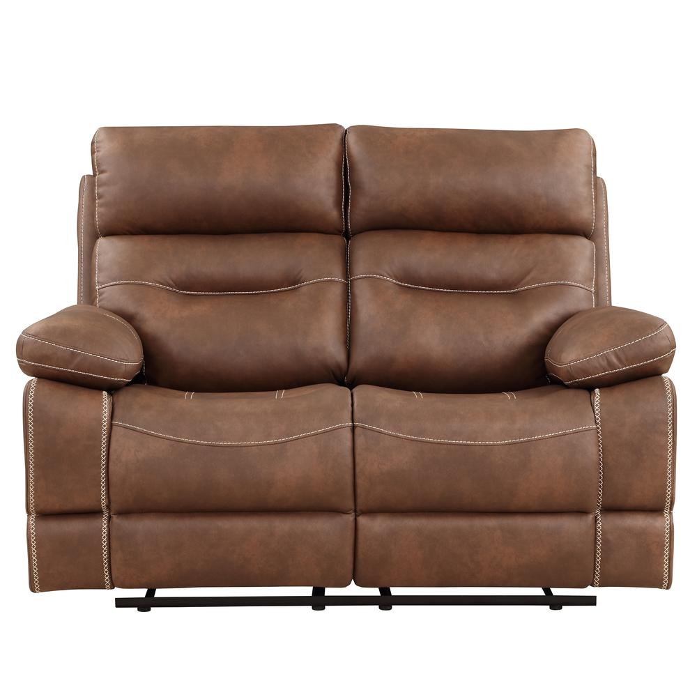 Rudger Manual Motion Loveseat Brown