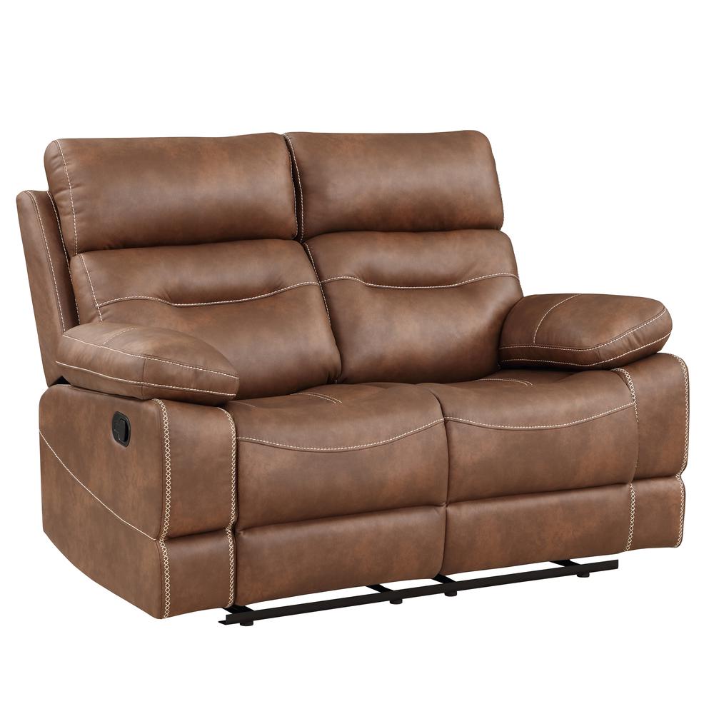Rudger Manual Motion Loveseat Brown