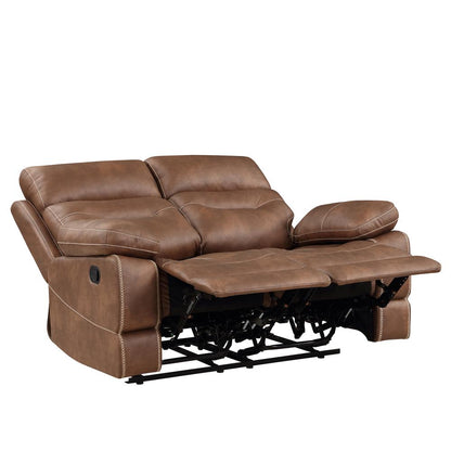 Rudger Manual Motion Loveseat Brown