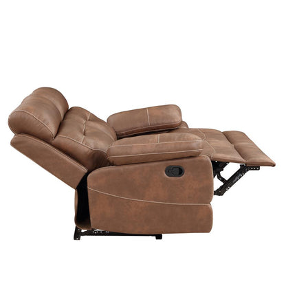 Rudger Manual Motion Loveseat Brown