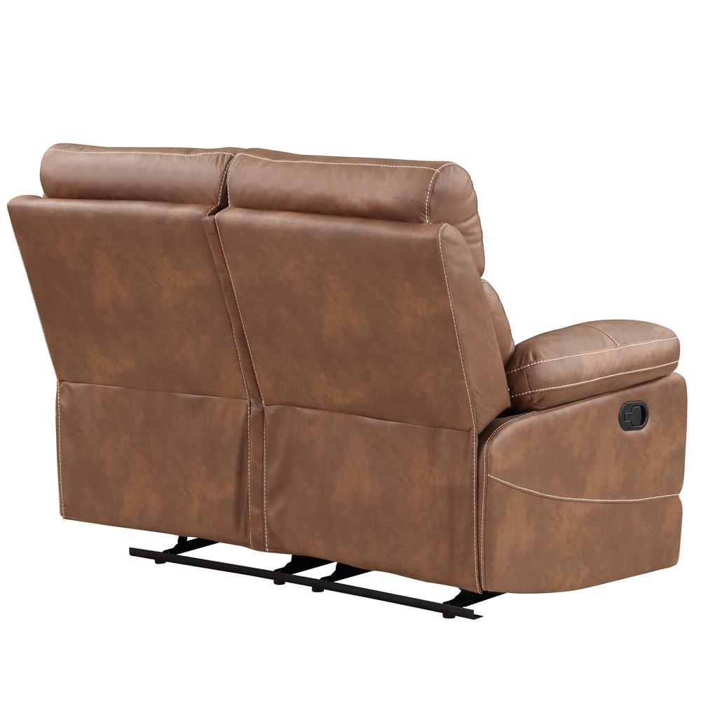 Rudger Manual Motion Loveseat Brown