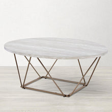 Rowan Faux Marble Top Coffee Table