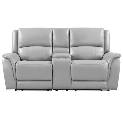 Alexandria Leather Power Reclining Conso