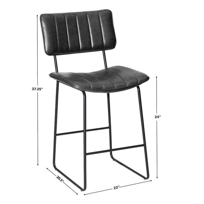 Tribeca Black Counter Stool