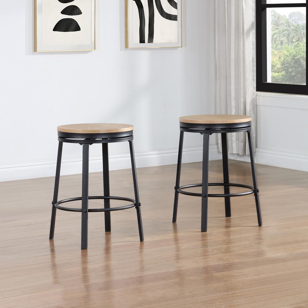 Magnolia Black Counter Stool Set of Two