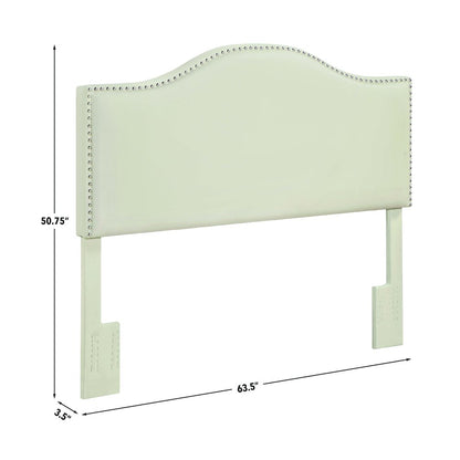 Zoe Cream PU Queen/Full Headboard
