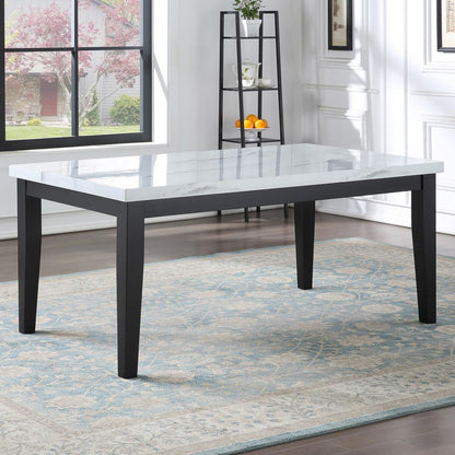 Sterling Faux Marble Top Dining Table