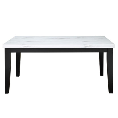 Sterling Faux Marble Top Dining Table