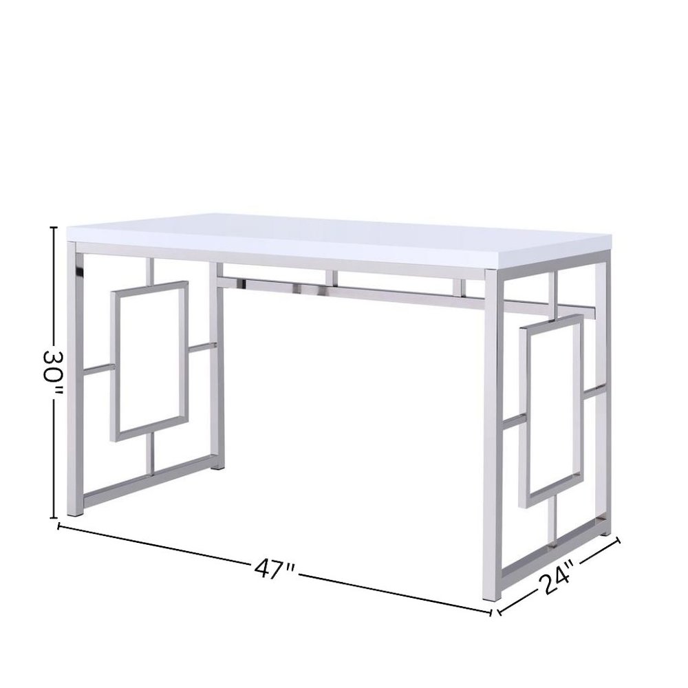 Desk, Durable Top, Contemporary Style, White