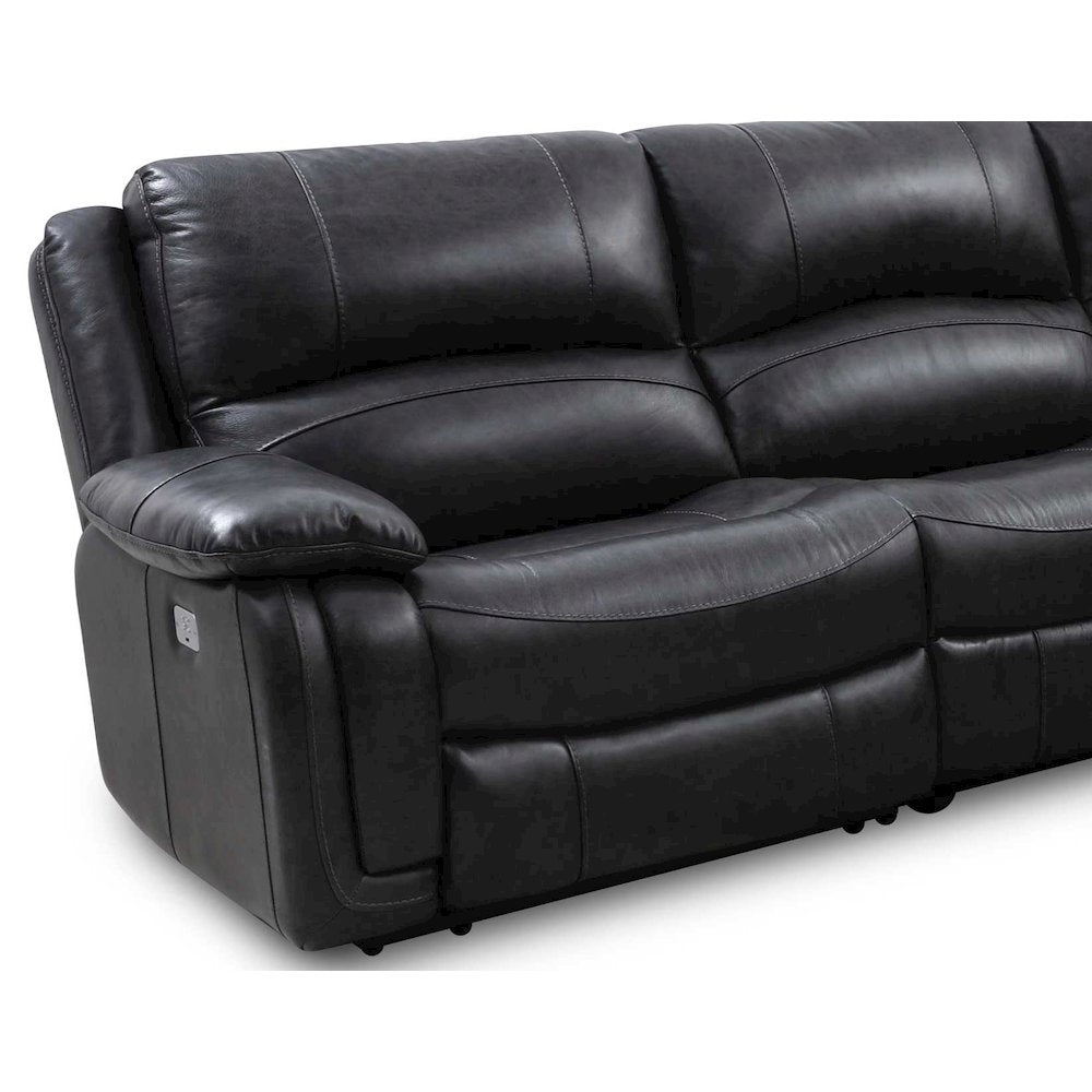 Denver LAF Dual Power Recliner Charcoal