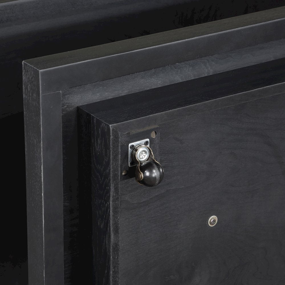 Canyon Cocktail Table with Casters, Black