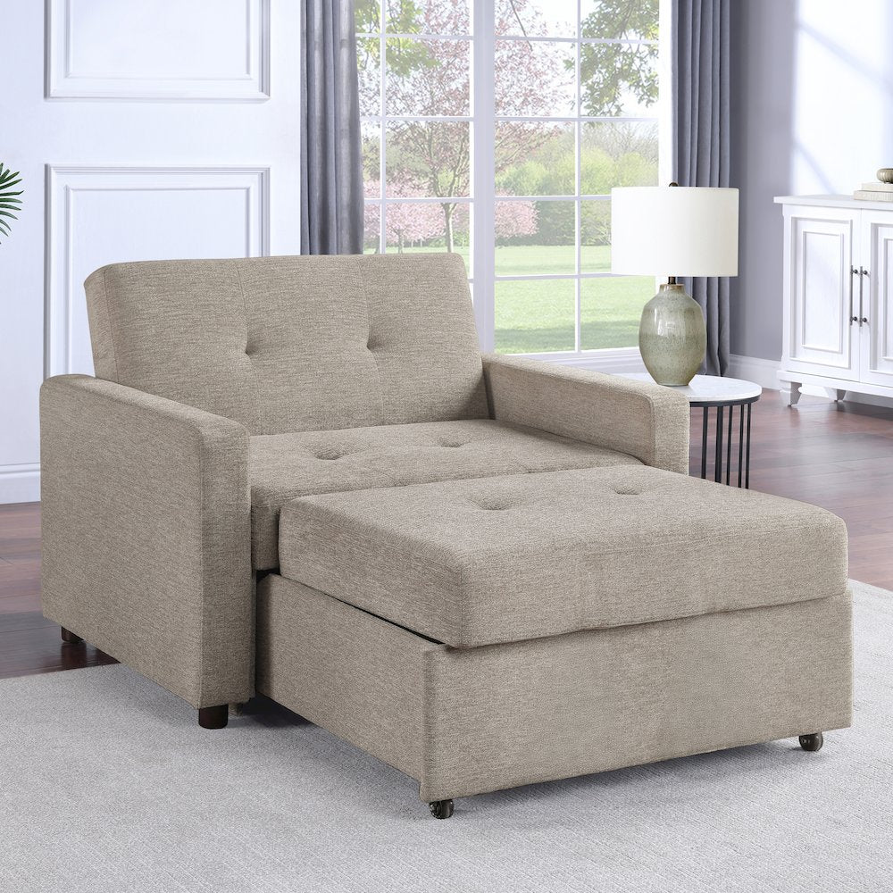 Noah Brown Chair w/ Twin Sleeper