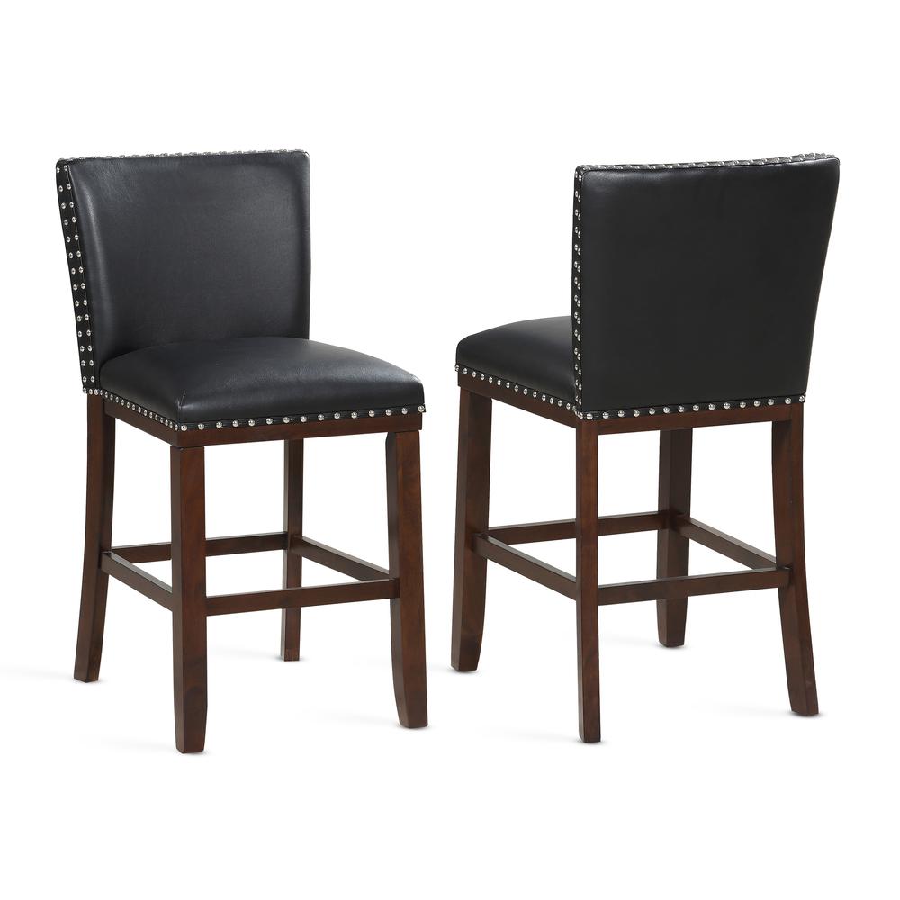 Tiffany Black KD Counter Stool - set of 2