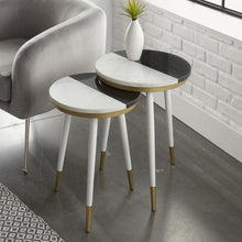 Taj 2-Pack Marble Top Side Tbls