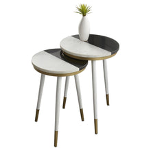 Taj 2-Pack Marble Top Side Tbls