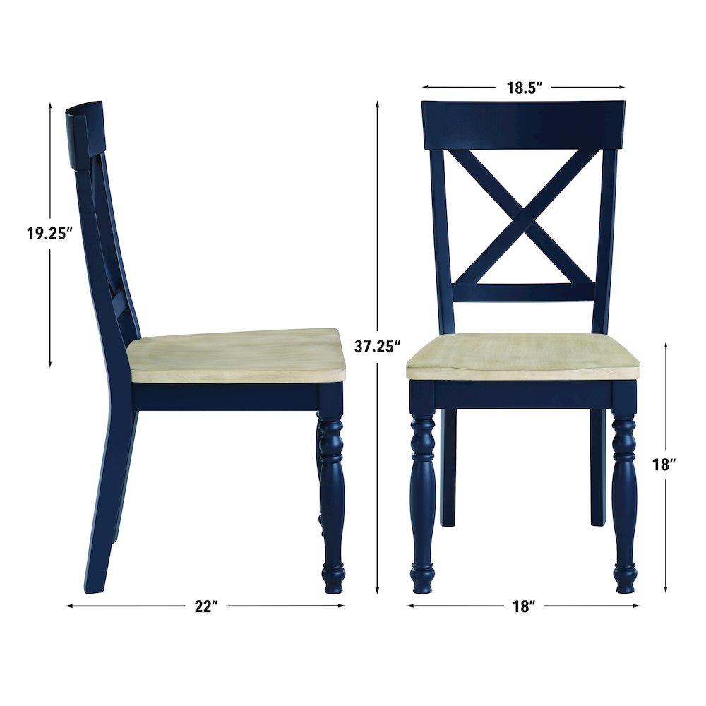 Darcy Blue Side Chair