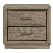 2-Drawer NightstandExpertly crafted from oak veneers, solid Asian hardwoods