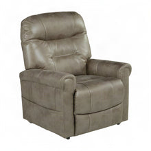 Polyester Electric Power Lift Recliner Chair with Heating for Adults, Tan/Sand