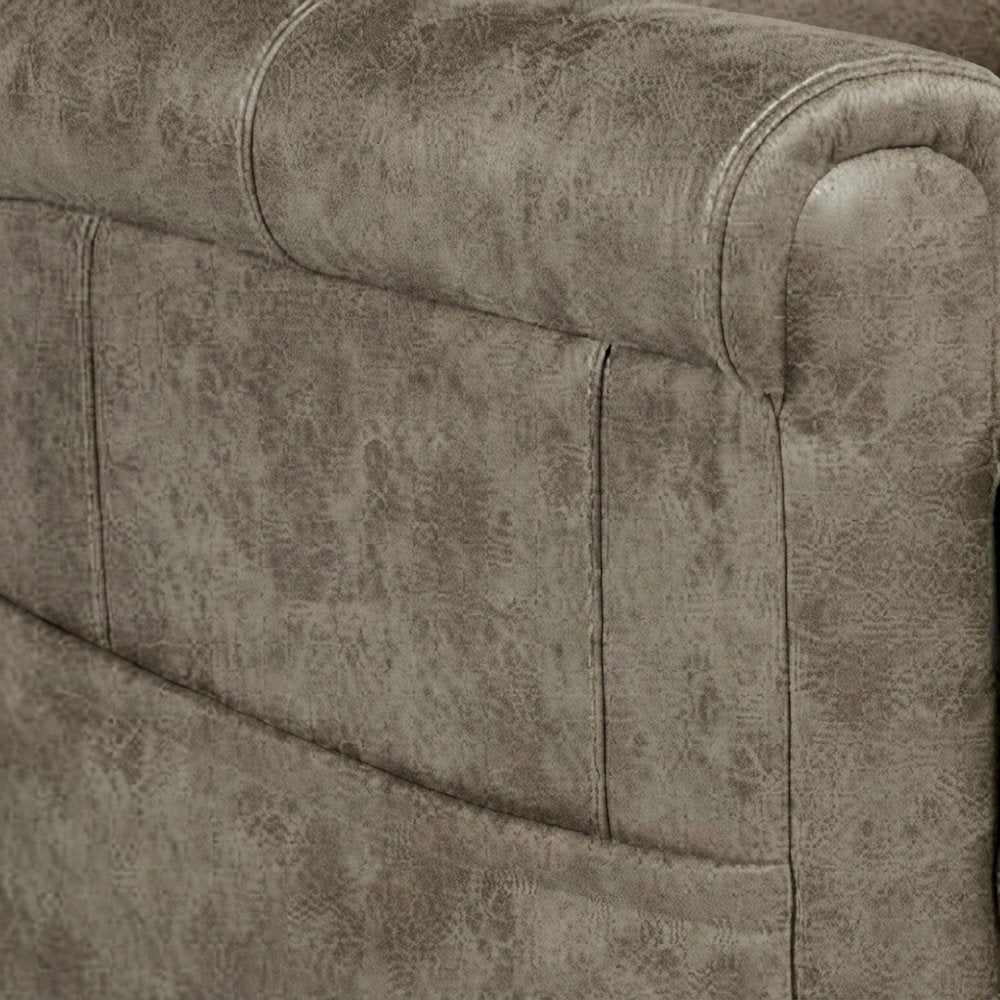 Polyester Electric Power Lift Recliner Chair with Heating for Adults, Tan/Sand