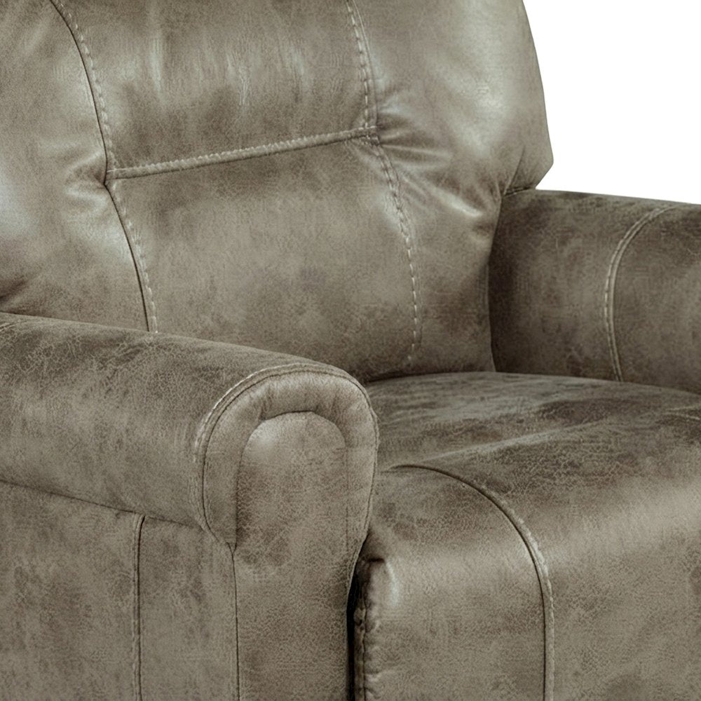 Polyester Electric Power Lift Recliner Chair with Heating for Adults, Tan/Sand