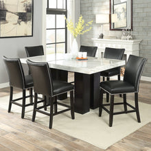 Camila 7PC Rectangle Counter Set Black Chair