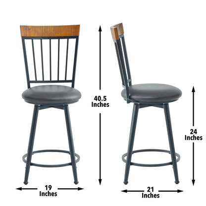 Tyler 24 inch Swivel Bar & Counter Stool with Footrest
