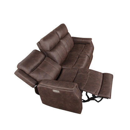 Valencia Dual Power Reclining Sofa - Walnut