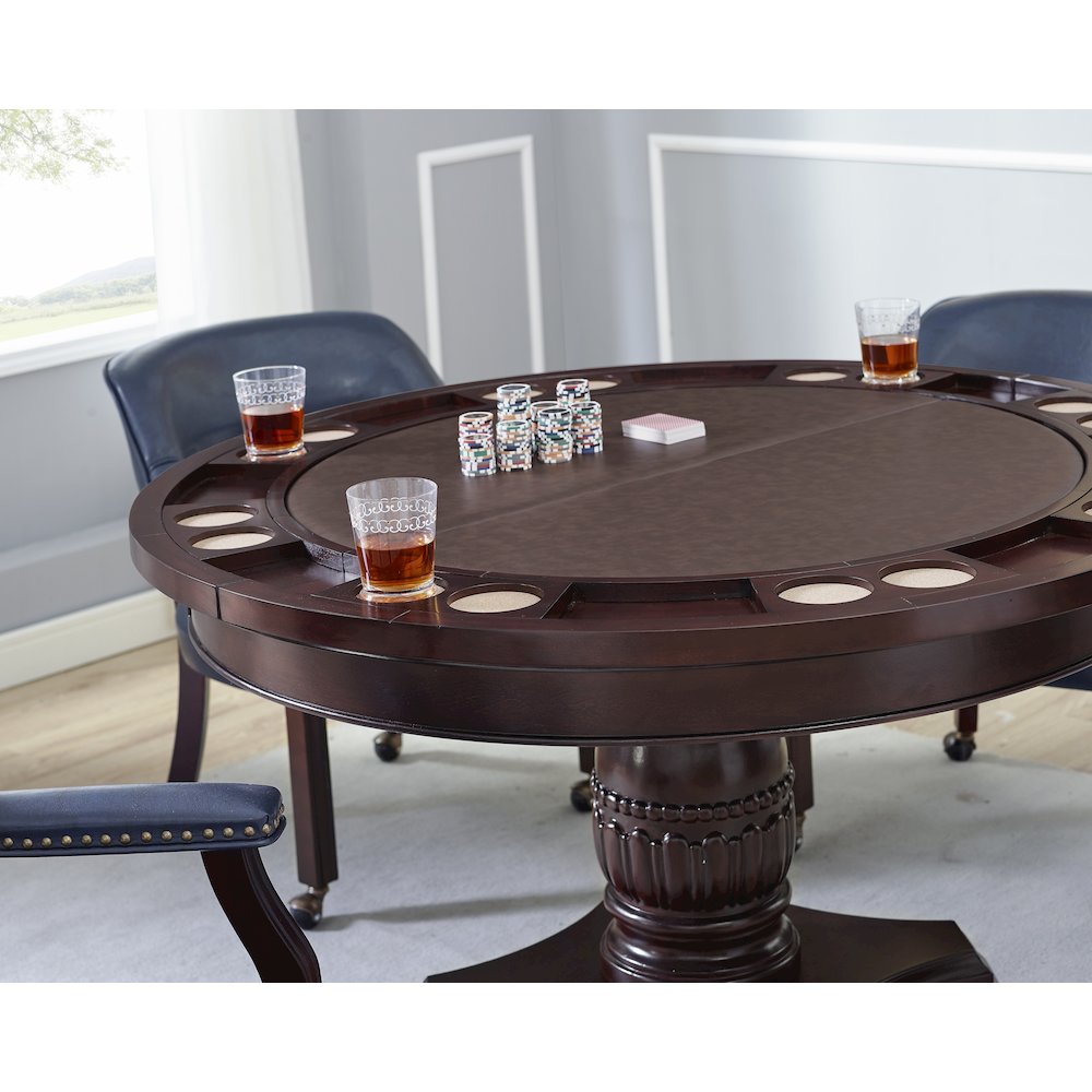 Tournament 5PC Dining/Game Table Set Brown