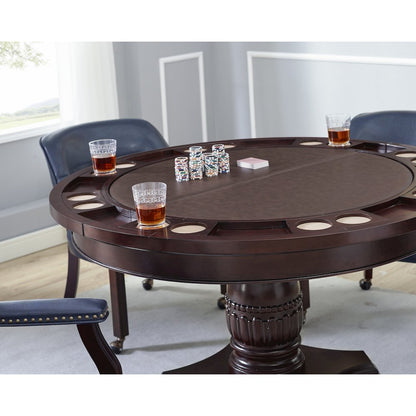 Tournament 5PC Dining/Game Table Set Brown