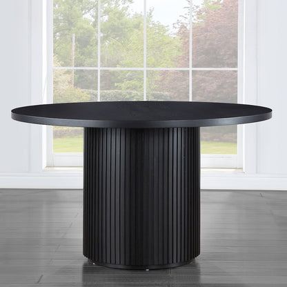 Colvin 52" Round Dining Table, Black