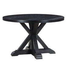 Molly Black 48" Table with 4 Magnolia Chairs