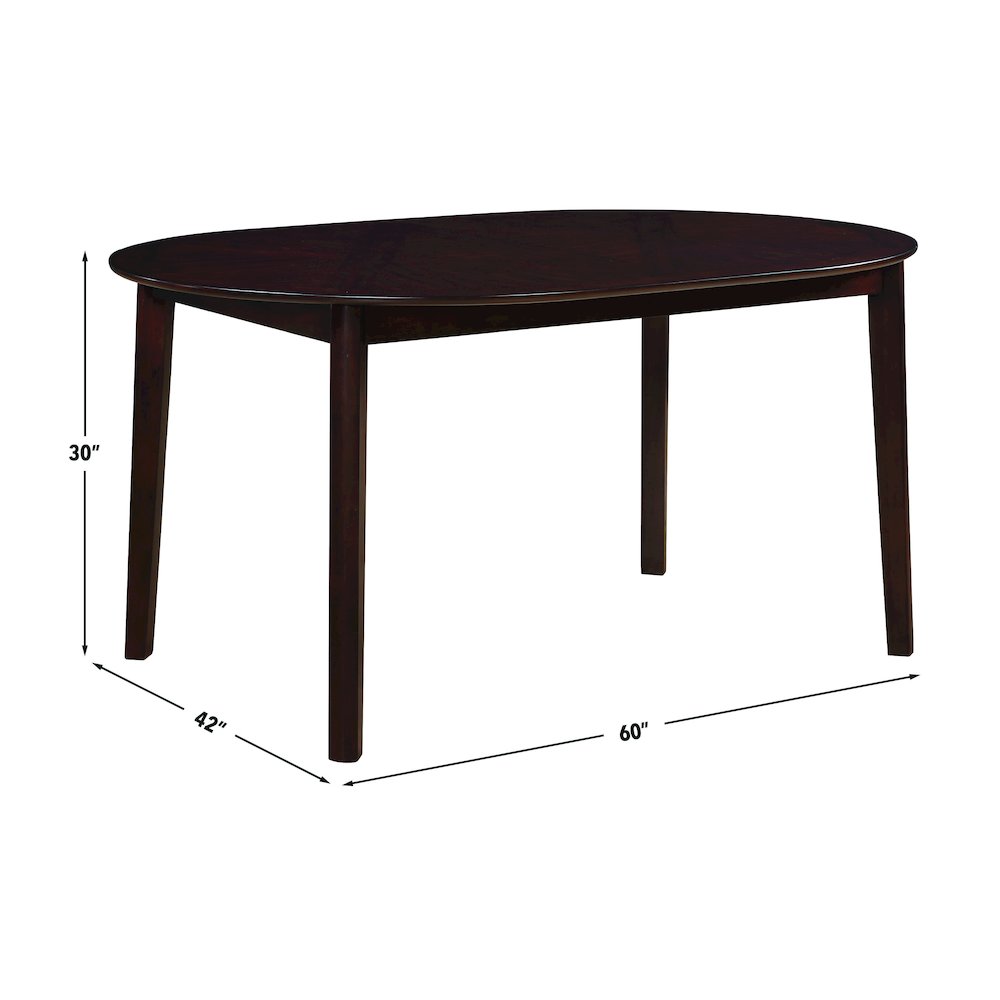 Adrian Oval Table - 5pcs Set (T+4S)