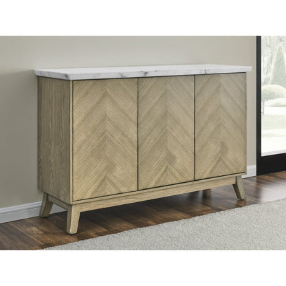 Vida White Marble Top Server