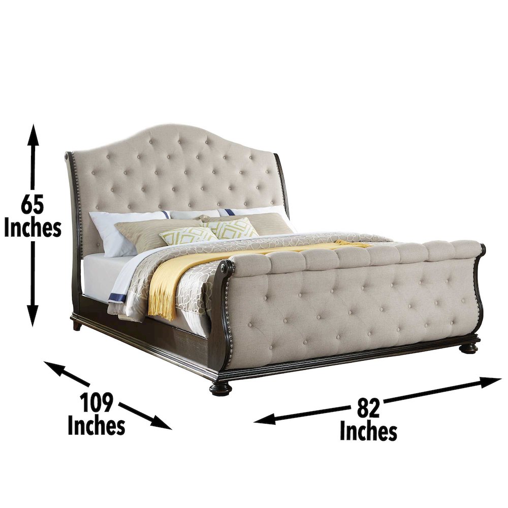 Rhapsody King Sleigh 4pc Bedroom Set