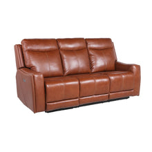 Natalia Power Recliner Sofa - Caramel Leather