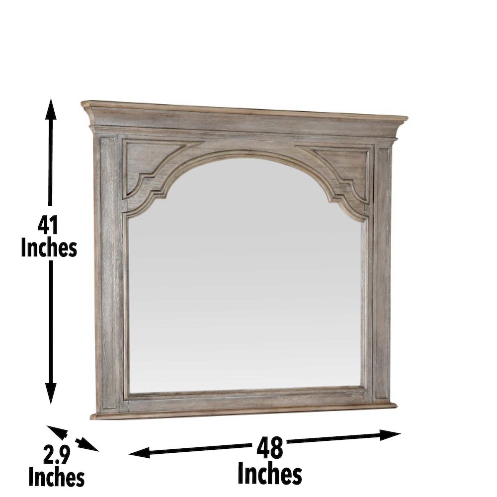 Highland Park Dresser and Mirror Driftwood
