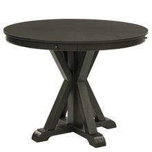 Rylie Counter Table & 4 Swivel Counter Chairs, Black Finish/Sand Vegan Leather