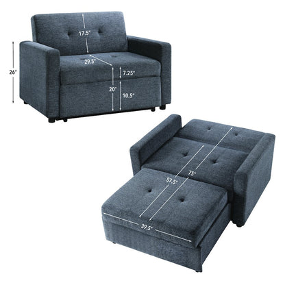 Noah Gray Chair w/ Twin Sleeper