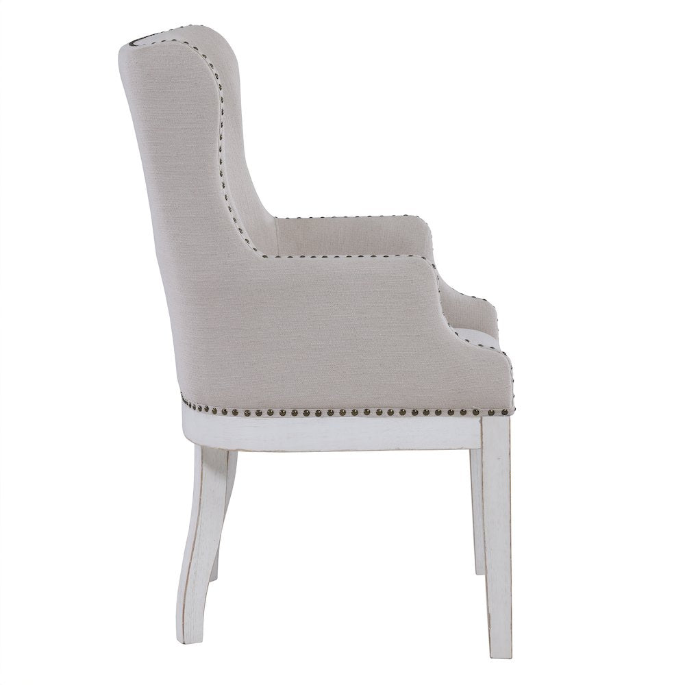 Warren Arm Chair, White