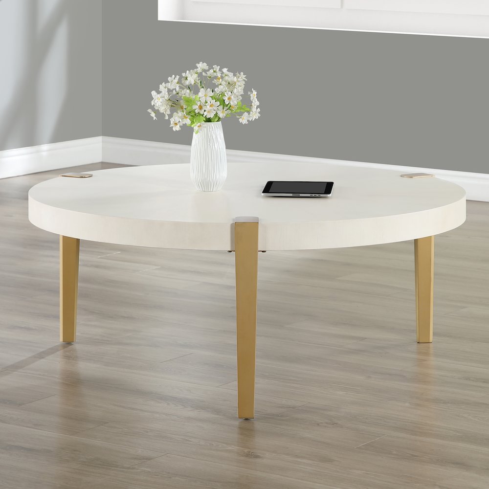Gracie Coffee Table, White
