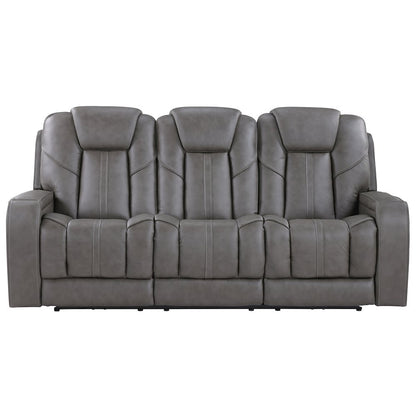 Daniel Triple Power Leather Theater Sofa