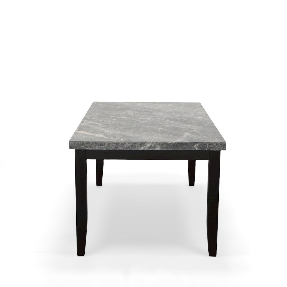 Napoli 64-inch Gray Marble Dining Table