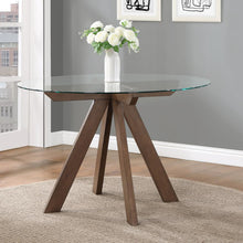 Wade 48-inch Round Glass Top Dining Table