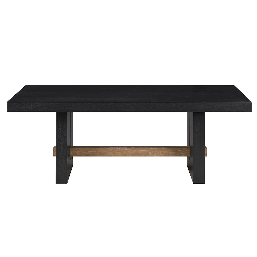 Aubrey 48" Coffee Table, Black Finish