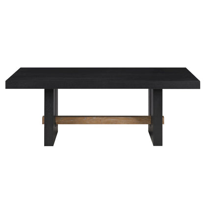 Aubrey 48" Coffee Table, Black Finish